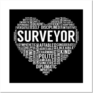 Surveyor Heart Posters and Art